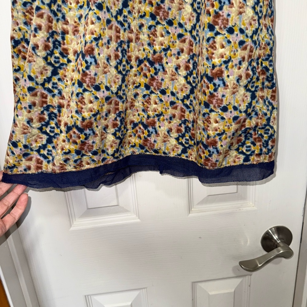 Staring at Stars Floral Mini Dress - Blue and Red - Picture 4 of 6